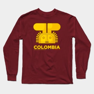 Ancient colombian indigenous gold representarion of an animal Long Sleeve T-Shirt